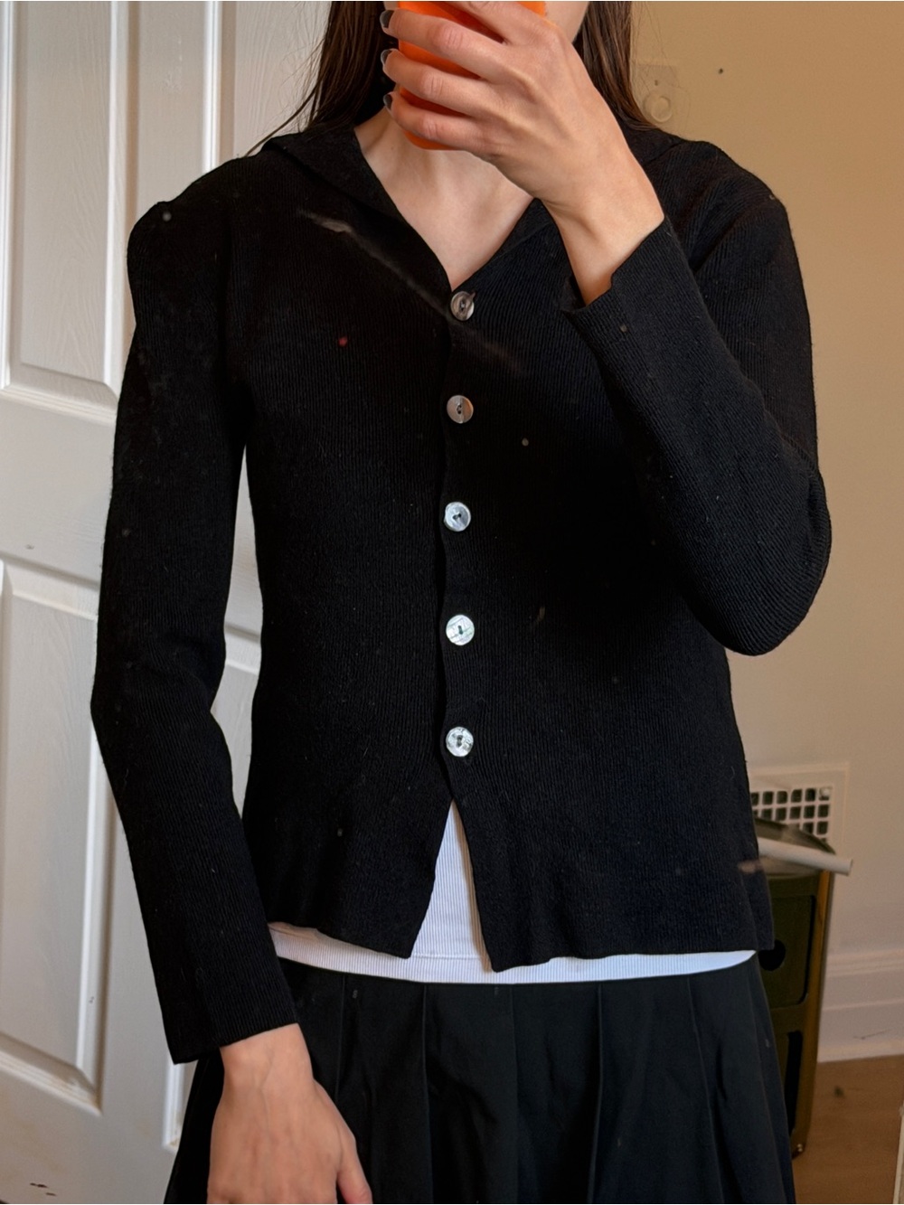 *FINAL PRICE* Classic Black Button-Up Knit